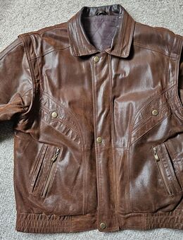 x08) Herren Lederjacke & Lederweste - dunkelbraun - 52 - Henry Moneff - Style No 0104 - Garbsen
