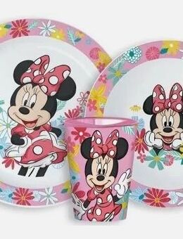 Disney Minnie Spring Tafelset, Mikroplastik-Set, Tasse 260 ml - Neumünster