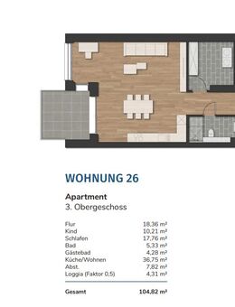 Havencity - Modernes Wohnen am Südstrand WE26 - Steuersparmodell - Wilhelmshaven
