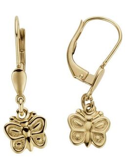 Firetti Paar Ohrhänger Schmuck Geschenk Gold 333 Ohrschmuck Patentbrisur Schmetterling, Made in Germany