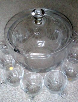 Hochwertiges Bowle-Service (12-teilig), Marke Spiegelau - München