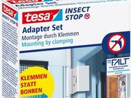 tesa Insektenschutz-Tür Insect Stop Falt Adapter für Fliegengitter - Adapter-Set, (Packung, 3-St., Adapter für FALT Fenster-türen), für Insektenschutz Balkontür / Terrassentür