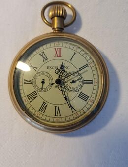 Excellanc Taschenuhr mechanisch vergoldet läuft. - Tengen