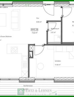 Neubau! 2-ZKB-Wohnung in der Innenstadt mit Dachterrasse! - Wittlich