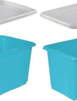 keeeper Aufbewahrungsbox emil (Set, 2 St), 45 L, mit Deckel, hochwertiger Kunststoff