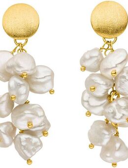 Firetti Paar Ohrstecker Schmuck Geschenk Silber 925 Ohrringe, Made in Germany - mit Süßwasserzuchtperle