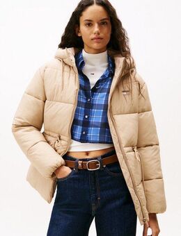 Tommy Jeans Steppjacke TJW HOODED MIDI PUFFER JACKET