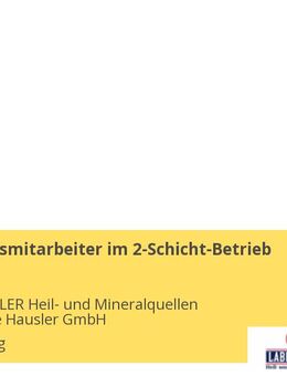 Produktionsmitarbeiter im 2-Schicht-Betrieb (m/w/d) - Schierling