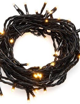 KONSTSMIDE LED-Lichterkette Weihnachtsdeko aussen, 120-flammig, Micro LED Lichterkette, mit Multifunktion, 120 bernsteinfarbene Dioden