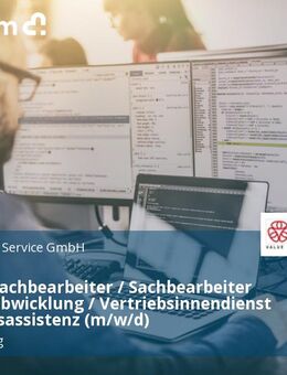 Auftragssachbearbeiter / Sachbearbeiter Auftragsabwicklung / Vertriebsinnendienst / Vertriebsassistenz (m/w/d) - Augsburg