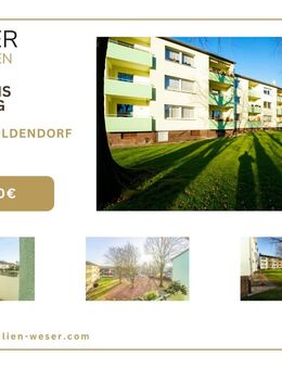 Sichere Kapitalanlage: Vermietete 3-Zimmer-Wohnung mit Landkreis als Mieter - Hessisch Oldendorf