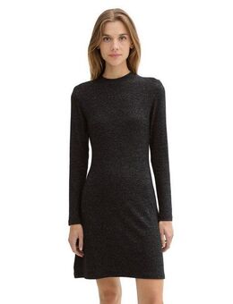 TOM TAILOR Denim Strickkleid in Melange Optik