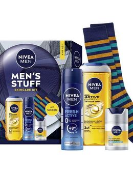 Nivea Men Hautpflege-Set NIVEA Mens Stuff Set Set, 3-tlg.