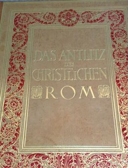 Rom Das Antlitz des christlichen Rom -1926-Ledereinband-Goldprägung- - Mahlberg