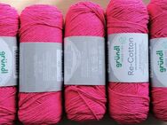 500g tolles weiches Sommergarn Gründl Re-Cotton 85% BW pink - Dahme