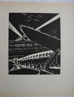 Frans Masereel , Flughafen Hamburg , Grafik ,M11 - Görlitz