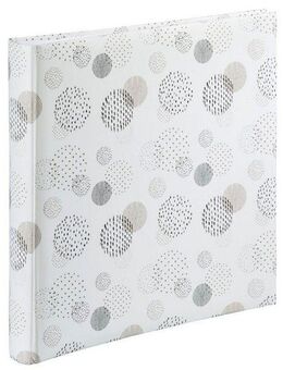 Hama Fotoalbum Jumbo Album "Graphic", 30x30 cm, 80 weiße Seiten, Dots
