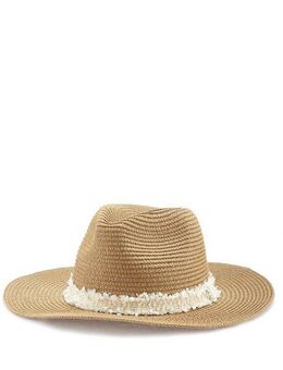 LASCANA Strohhut Sonnenhut Hut mit breiter Krempe, Sommerhut, Kopfbedeckung VEGAN