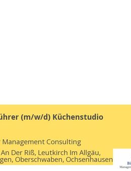 Geschäftsführer (m/w/d) Küchenstudio - Biberach (Riß)