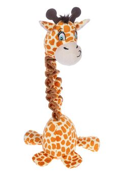 TIAKI Hundespielzeug Giraffe mit elastischem Hals - L 60 x B 19 x H 13 cm