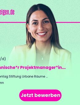 Technische*r Projektmanager*in (m/w/d) für Hochbauprojekte - Bonn
