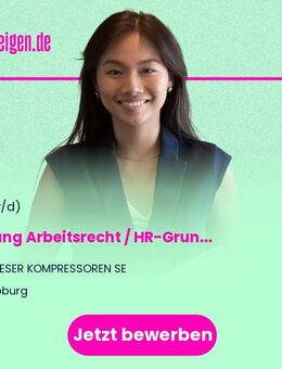 Leitung Arbeitsrecht / HR-Grundsatzfragen (m/w/d) - Coburg