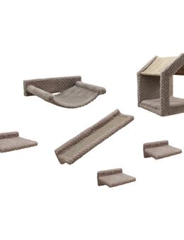 Kerbl Pet Kletterwand Monte Baldo für Katzen - Set aus 6 Teilen