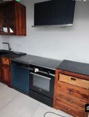 Modulküche Holz mit Geräten in 85635