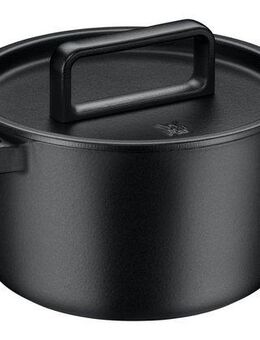 WMF Bräter Flavour, Ø 24 cm, Gusseisen, 5,2 Liter, Gusseisen-Kochgeschirr, Deckel mit Kondensationsnoppen