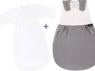 Träumeland Babyschlafsack Set Pünktchen grau (Packung, 3 tlg., 3er-Pack)