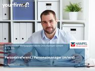 Personalreferent / Personalmanager (m/w/d) - Remscheid