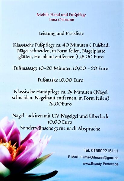 Mobile Hand und Fußpflege - Frankfurt (Oder)