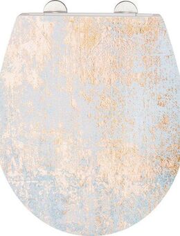 WENKO WC-Sitz Agate, mit Relief, aus antibakteriellem Duroplast