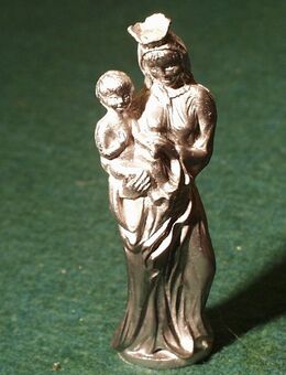 Madonna mit Christuskind aus Zinn Höhe 10 cm, Gewicht ca. 235 gr. - Spraitbach