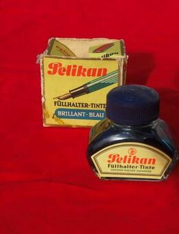 Pelikan Füllhalter-Tinte Brillant-Blau Günther Wagner Tintenfass - Flensburg