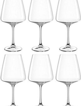 LEONARDO Weinglas Rotweinglas PALADINO, 660 ml, 6er-Set, Kristallglas, Kelchglas, spülmaschinengeeignet
