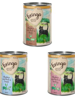 Feringa Country Style Menü 6 x 400 g - Mixpaket 1: Pute, Rind, Forelle