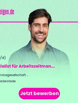Spezialist (m/w/d) für Arbeitszeitmanagement in unserer Personalabteilung - Westerstede