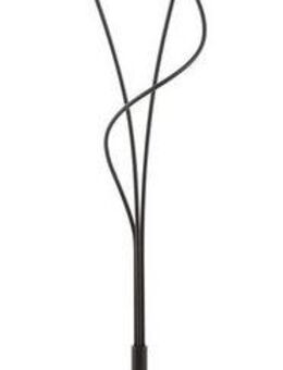 EGLO Stehlampe MARONDA Stehlampe, Stahl und Textil, E14, IP20, Wohnzimmerlampe, Lampe, Ein-/Ausschalter, Leuchtmittel wechselbar, ohne Leuchtmittel, Stehleuchte, L27,5 x B3,5 x H152 cm, schwarz, 3X40W exkl.