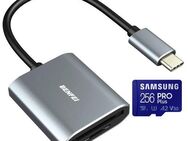 OTG USB 3.0 Typ C, DUAL Speicherkartenleser BENFEI, SD & MicroSD Laufwerke, Samsung PROPlus MicroSDXC 256GB mit einer Datenübertragung von bis zu 160MB/s, inklusive SD-Adapter - Fürth