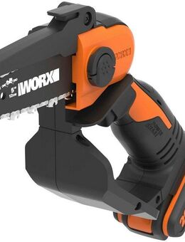 Worx Akku-Kettensäge 20V Akku Einhand Ketten- u. Astsäge, 12cm, 12,00 cm Schwertlänge, Set, inklusive 20V/2Ah Akku und Ladegerät