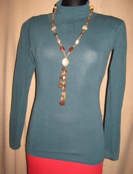 NEU * Klassisch * Grob * Fein * Strick * Rollkragen * Pullover "Fontosch" Gr. 42- 44/ M- L * Oversize * petrol- türkis * - Riedlingen
