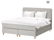 Boxspringbett Ikea 160×200cm Beige inkl. Matratze und Topper - Berlin