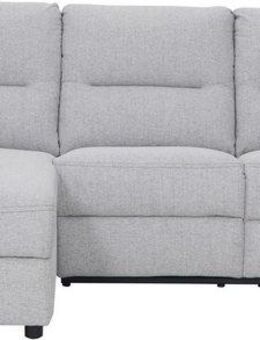 Home affaire Ecksofa VENOIR, L-Form, 250 cm, manuelle u. elektrische Funktion (m. USB A/C), Stauraum unter der Recamiere, 2. Staufach, Federkern