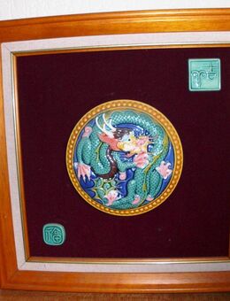 Bild mit Porzellan-Drachenmotiv - Merkelbach