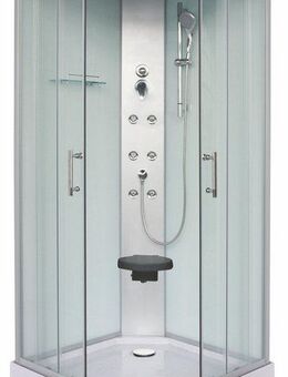 Sanotechnik Komplettdusche Komplettduschkabine RUMBA, BxT: 90x90 cm, Sicherheitsglas, Höhe: 215cm