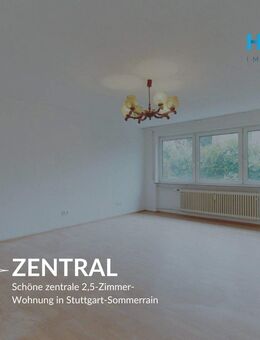 ZENTRAL - Schöne zentrale 2,5-Zimmer-Wohnung in Stuttgart-Sommerrain - Stuttgart