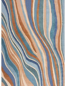 FLAIR RUGS Wollteppich Abstract Flow, rechteckig, Höhe: 10 mm, Abstract Swirl Teppich