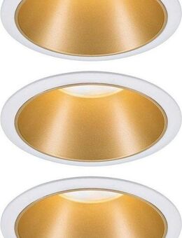 Paulmann LED Einbauleuchte Cole, Dimmfunktion, LED wechselbar, Warmweiß, Deckenspots, 3er Set