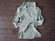 Rippenstrick Pulli Langarmpulli mintgrün xs 34 gerippter Pullover Rippstrick - Neuenhagen (Berlin)